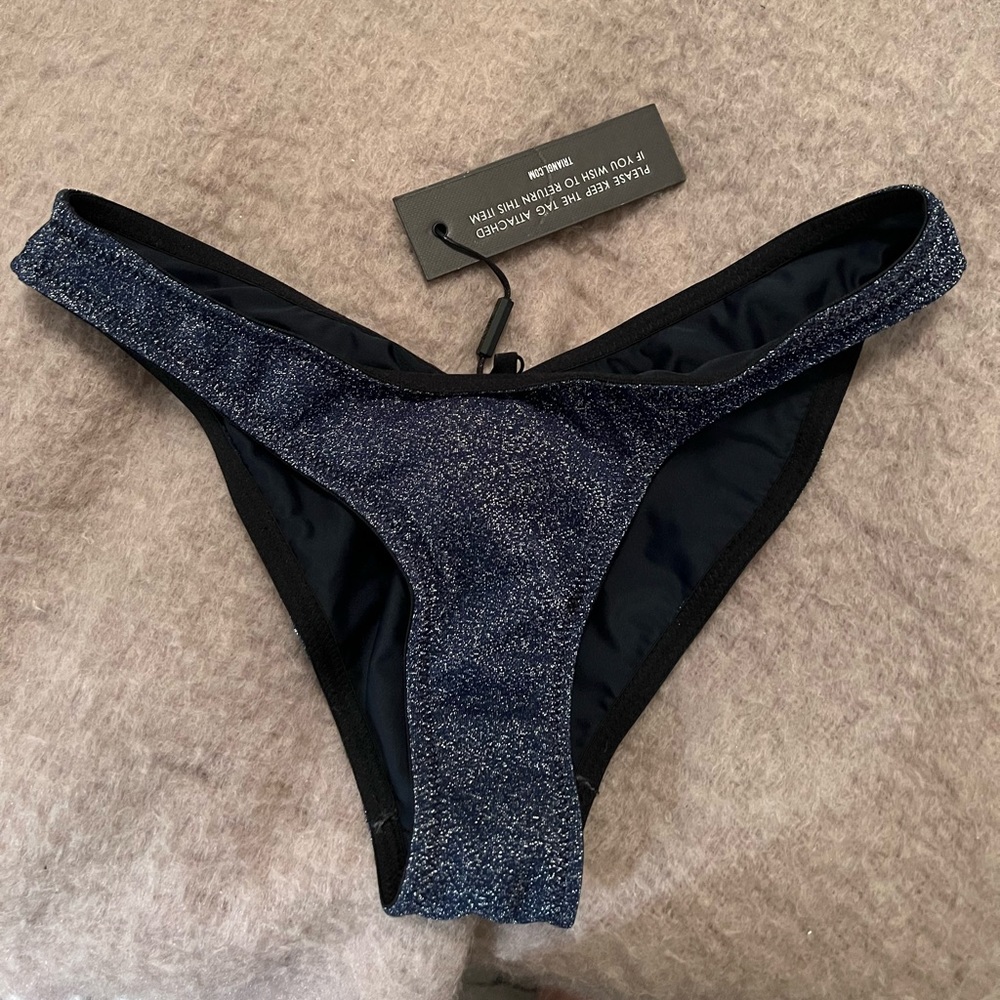 NWT triangl navy dark blue sparkle bottom